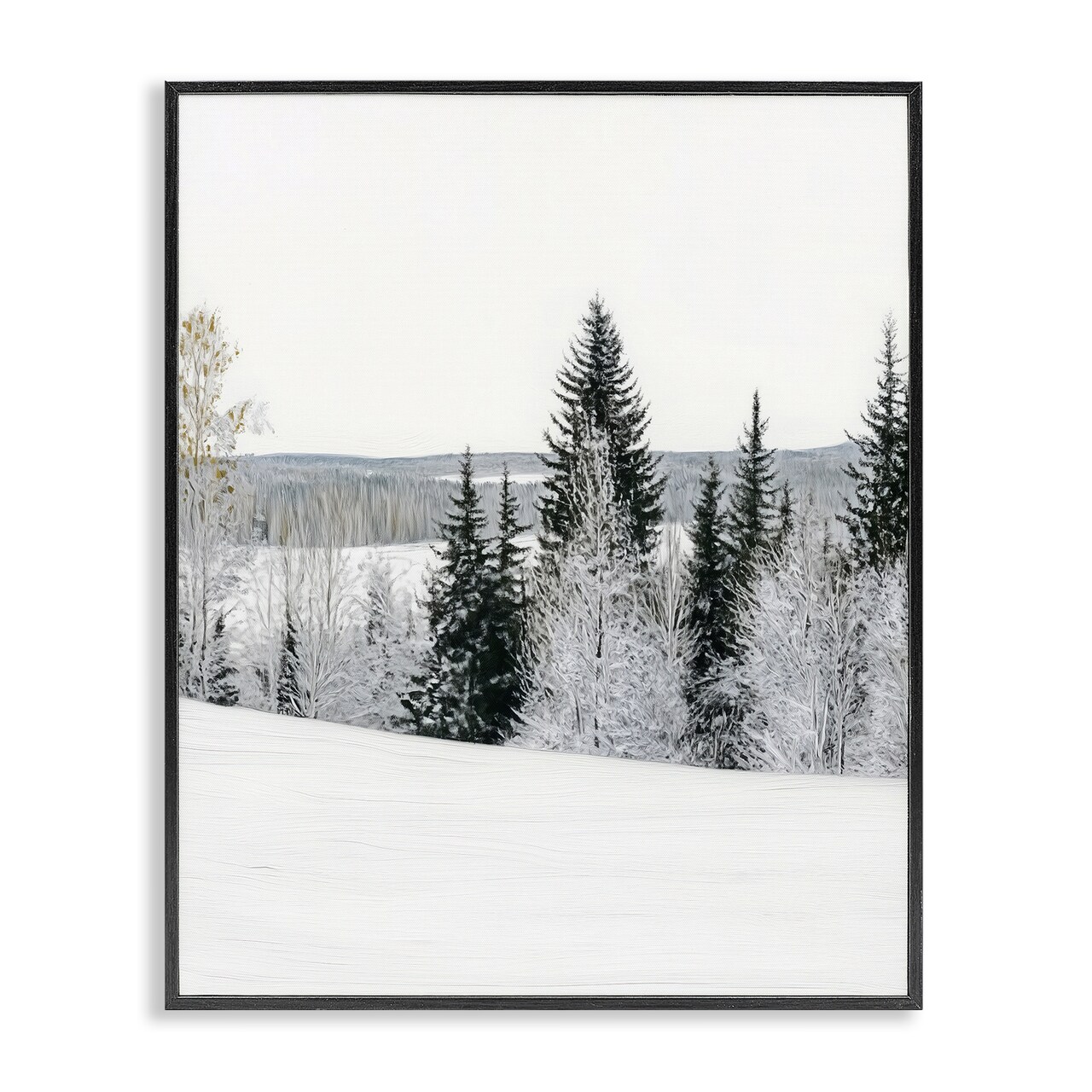 Stupell Industries Snowy Overlook Winter Landscape Framed Giclee, design by Arlington Prints